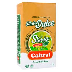 Yerba CABRAL dulce con Stevia 1kg