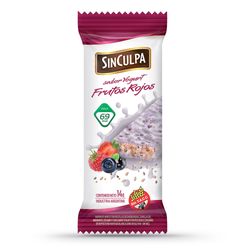 Barrita de arroz SINCULPA frutos rojos 14g