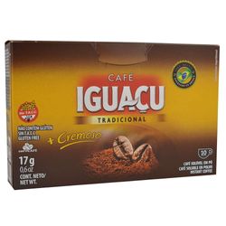 Café IGUACU sticks 1.7g x 10 unidades