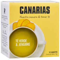 Té verde y jengibre CANARIAS 10 sobres