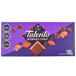 Pack x 2 chocolate GAROTO talento almendras 90 g
