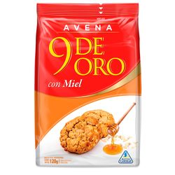 Galletitas 9 DE ORO avena con miel 120 g