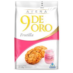 Galletitas 9 DE ORO avena y frutilla 120 g