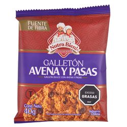 Galletón NUTRA BIEN avena y pasas 40 g