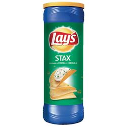 Papas fritas LAY'S Stax cebolla tubo 163 g
