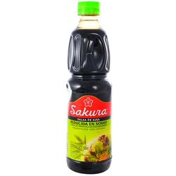 Salsa de soja SAKURA reducida en sal 500 ml