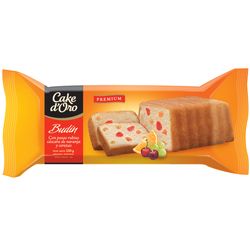 Budín CAKE D´ORO budín pasas naranja cerezas 250g