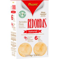 Tostada FHOM canapé redonda fina 80g