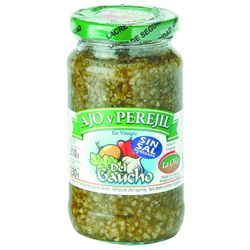 Ajo y perejil DEL GAUCHO en vinagre sin sal 310 g