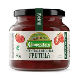 Mermelada frutilla orgánica CAMPOCLARO 310 g