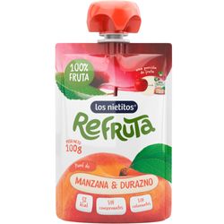 Merienda Refruta LOS NIETITOS durazno/manzana 100 g