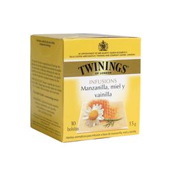 Té TWININGS manzanilla, miel y vainilla 10 un.