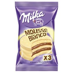 Alfajor MILKA triple mousse blanco 55 g