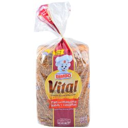 Pan BIMBO vital manzana, pasas y castañas 540 g