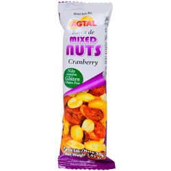 Barrita Cereal AGTAL Mix Nuts Cranberry 30 g
