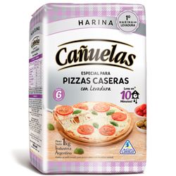 Harina CAÑUELAS con levadura para pizza 1kg