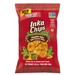 Snack plátano frito picante INKA chips 100 g