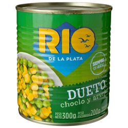 Dueto arveja + choclo RIO DE LA PLATA 300 g