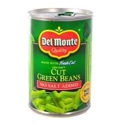 Chauchas ortadas sin sal DEL MONTE 411 g