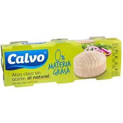 Atún natural CALVO 0% materia grasa 3 un.