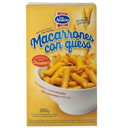 Fideos Macarrones con Queso LAS ACACIAS 200 g