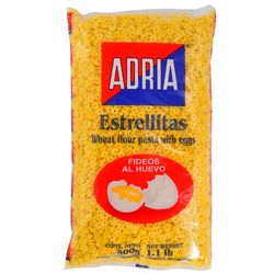 Fideos al huevo ADRIA estrellitas 500 g