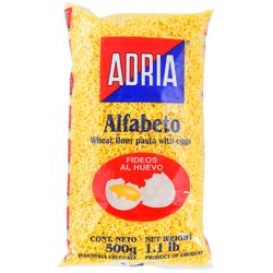 Fideos al huevo ADRIA letritas 500 g