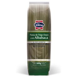 Fideos LAS ACACIAS fetuccini albahaca 500 g
