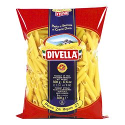 Fideos Penne DIVELLA Ziti Rigate 500 g