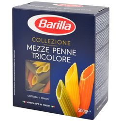 Fideos BARILLA mezze penne tricolori 500 g