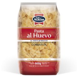 Fideos al huevo LAS ACACIAS corbatita 500 g