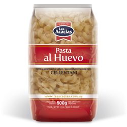 Fideos al huevo LAS ACACIAS cellentani 500 g