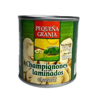 Champiñones PEQUIÑA GRANJA LAMINADO 184G