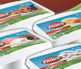 Helado sabores triple ALDEA 1L