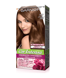 Tintura cabello 7.7 CASTAÑO CARAMELO cor Intense NUTRISSE GARNIER