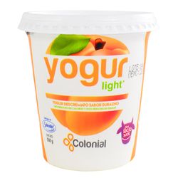Yogur COLONIAL light deslactosado durazno 500 g